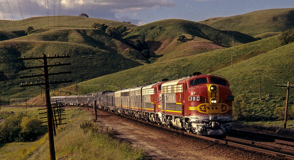 Un treno delle ferrovie americane