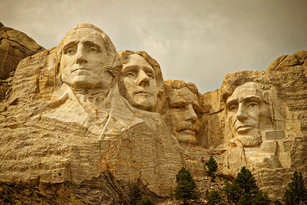 Il Mount Rushmore National Memorial forse il parco nazionale d'America più famoso