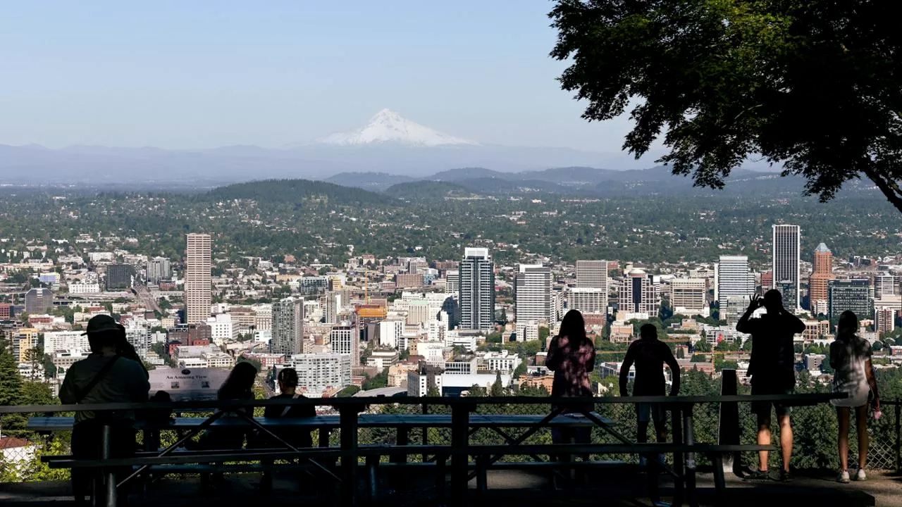vulcano Mount Hood. Qui Portland (Oregon)